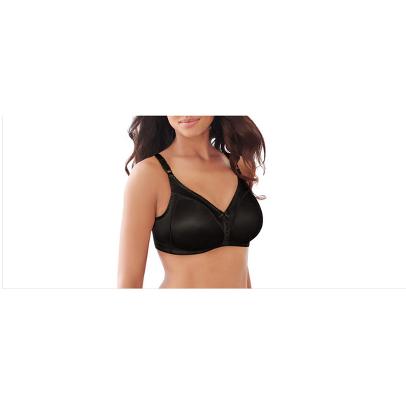 Bali Womens Double Support Wire-Free Bra, Black Size 40DD 1028 - Picture 1 of 3